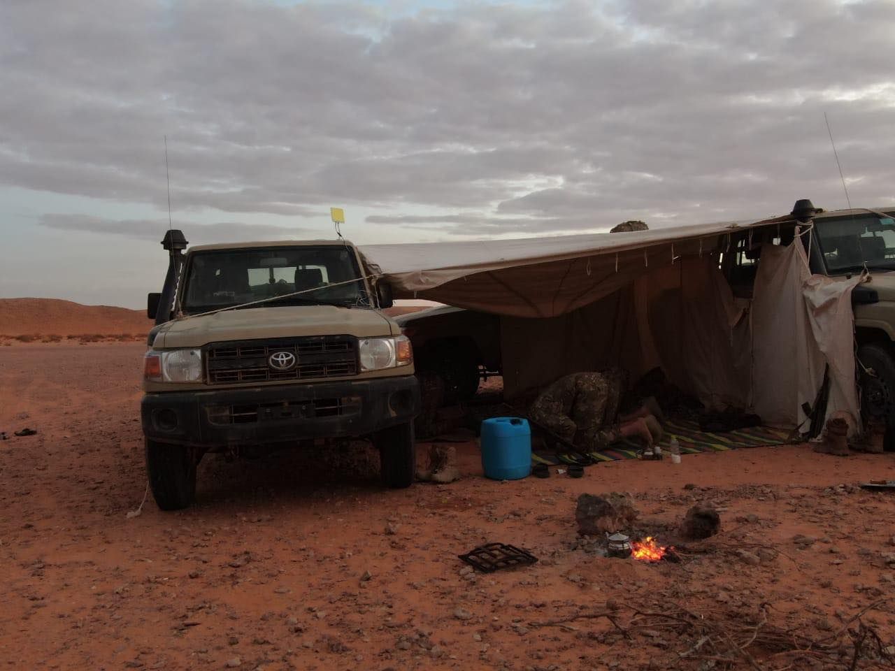 May be an image of campsite and Uluru