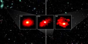 تلسكوب ناسا يكتشف 3 مجرات ضخمة وغامضة في الكون