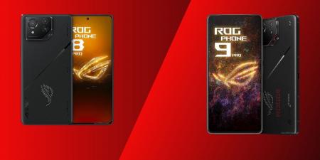 مقارنة بين هاتفي أسوس ROG Phone 9 Pro و ROG Phone 8 Pro