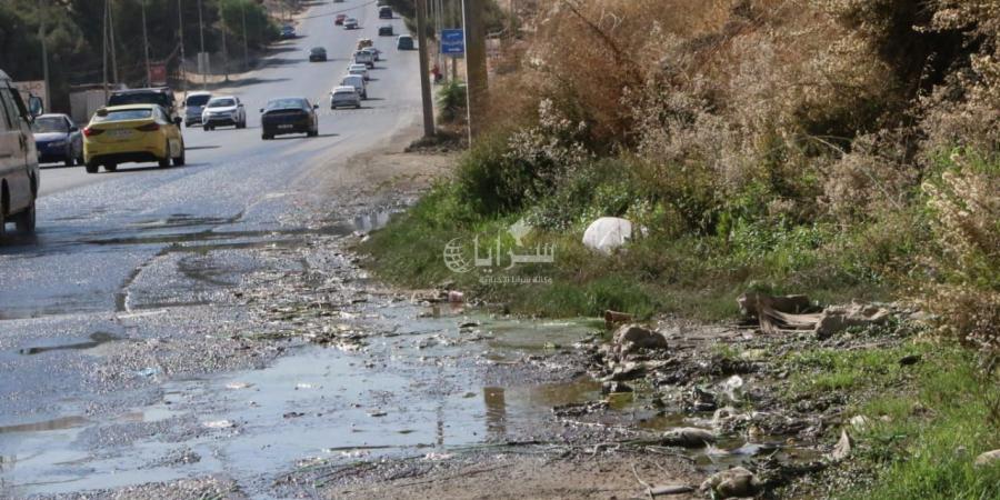 "نبع ماء يستبب بمكرهة صحية بمنطقة الكوم" .. ومسؤول في وزارة المياه: "اعطونا ثمن الحفريات لا يوجد إمكانات" ..  فيديو