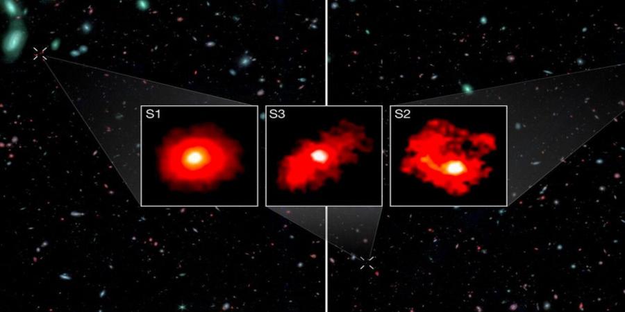 تلسكوب ناسا يكتشف 3 مجرات ضخمة وغامضة في الكون