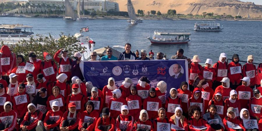 جامعة أسوان تنظم مهرجاناً للرياضات المائية بنيل أسوان..صور