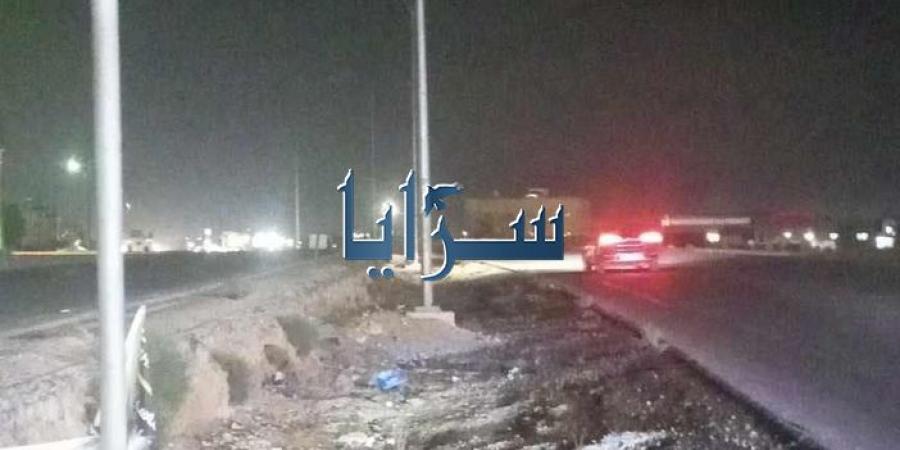 بالصور .. إنارة طريق المفرق - إربد معطلة ومخاوف من وقوع حوادث