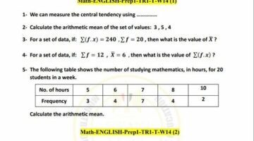 مراجعات نهائية.. أسئلة تقييم الأسبوع الـ 14 الرياضيات math لـ الصف الأول الإعدادي